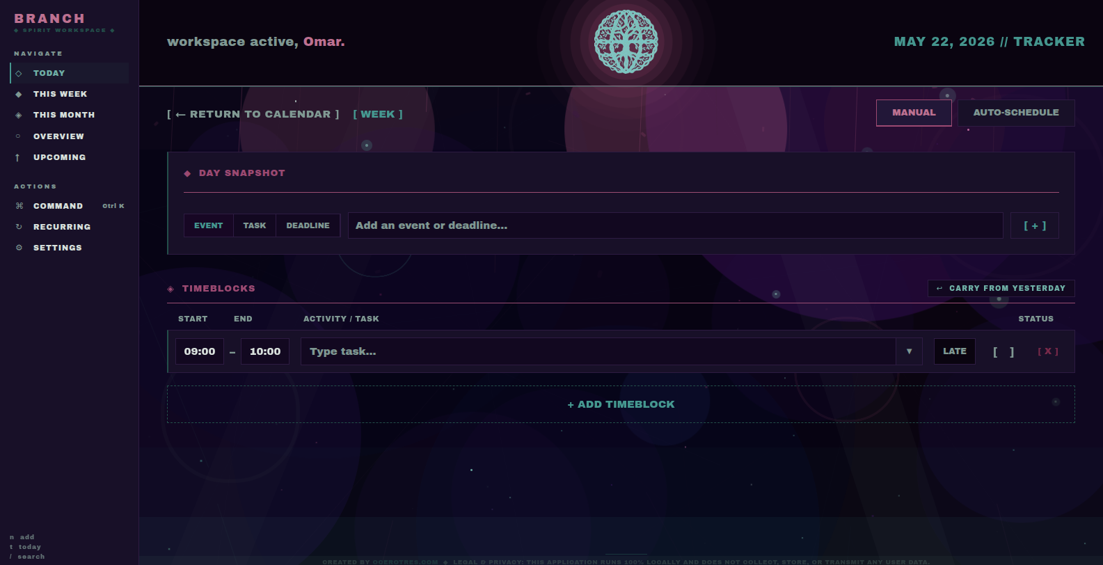 BRANCH screenshot